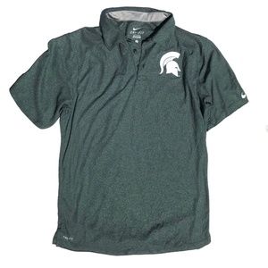 NWOT Nike Michigan State Sideline Dri-fit Polo
